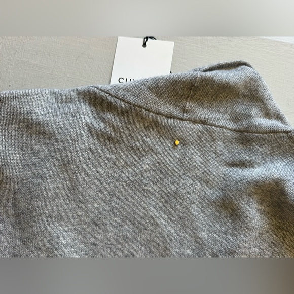 NWT Cuyana Single-Origin Open Cashmere Long Cardigan in Light Heather Grey - Picture 10 of 10